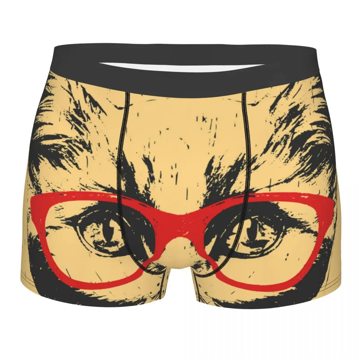 

Sexy Boxer Comfortable Homme Funny British Shorthair Cat With Glasses Shorts Boxer Men Underwear Male Panties Shorts Homme