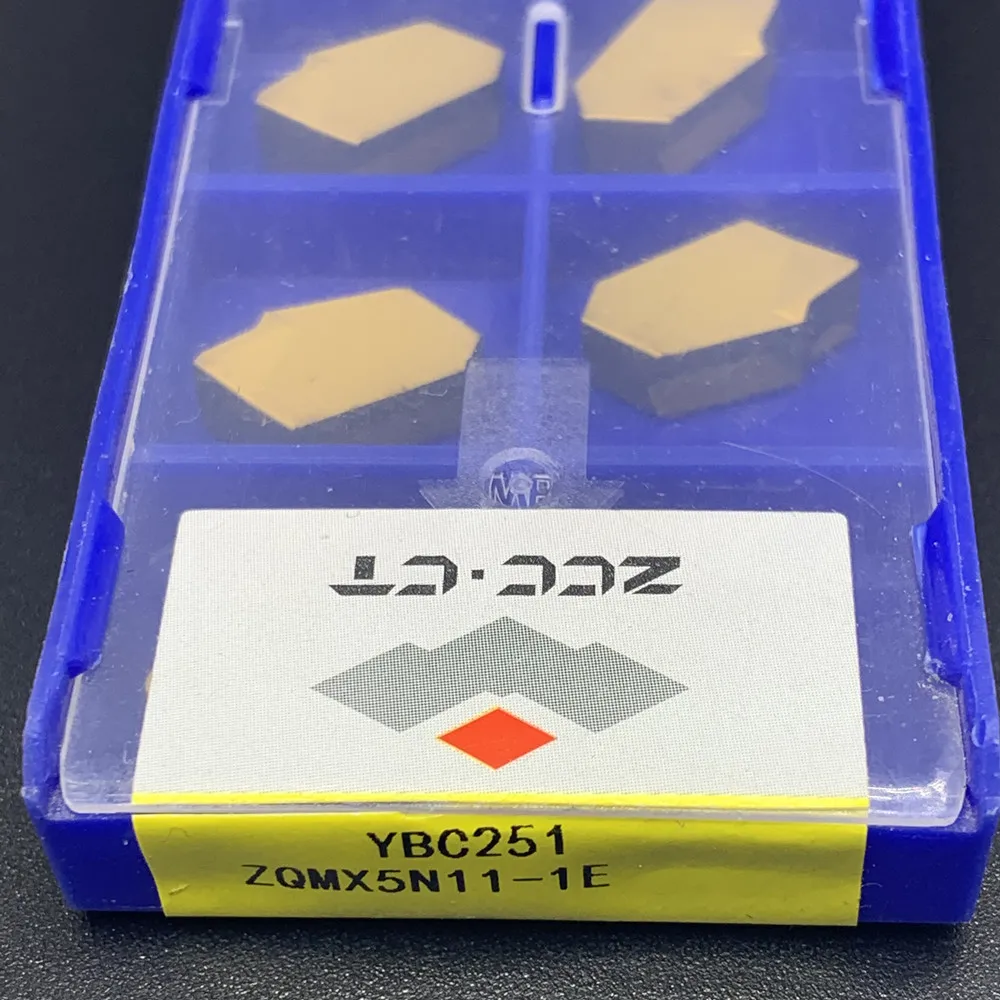 

ZCC.CT ZQMX3N11-1E YBC251 ZQMX4N11-1E YBC251 ZQMX5N11-1E YBC251 ZQMX6N11-1E YBC251 Carbide Single-head Cut off Grooving inserts