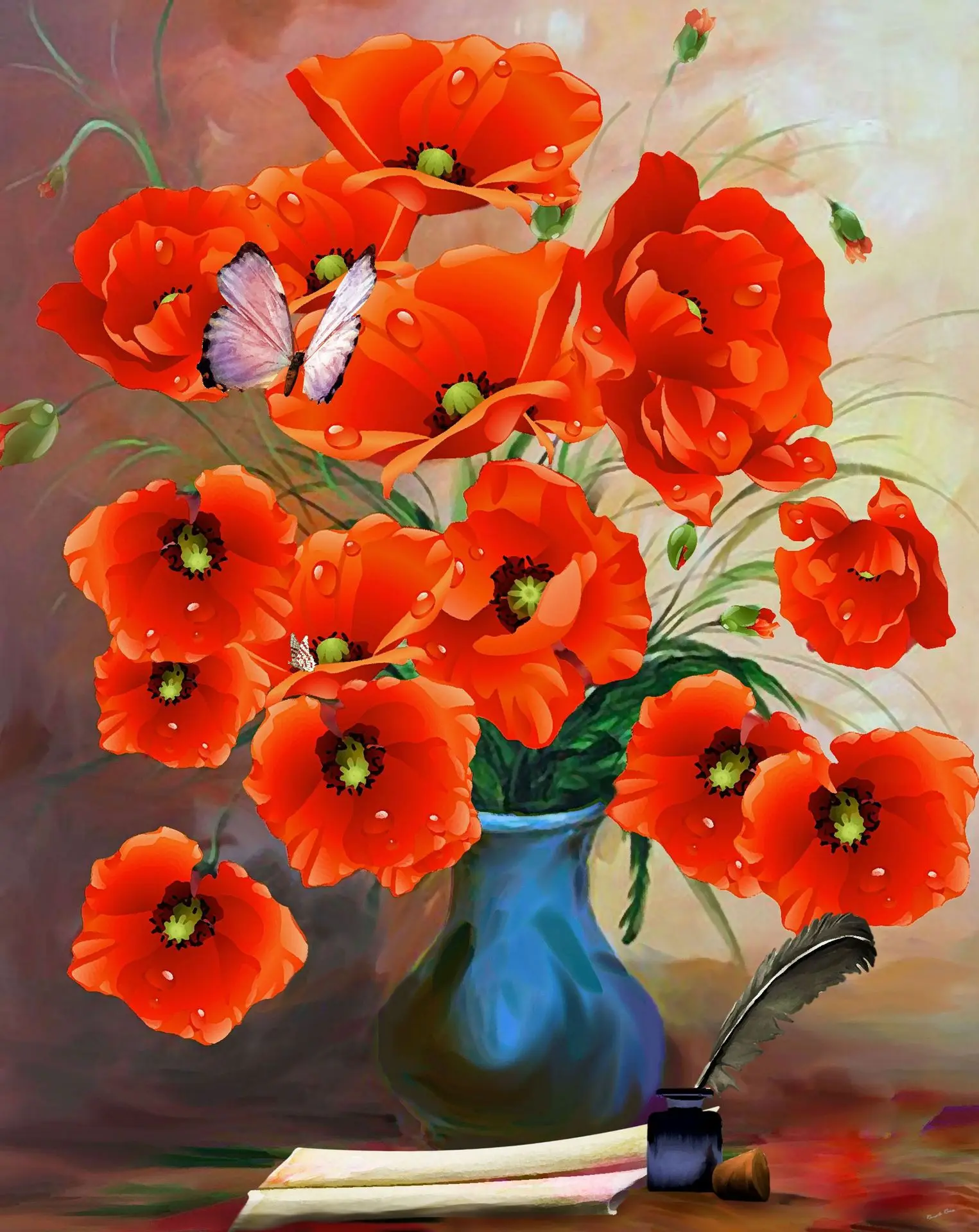 

0936911 Digital oil painting art oil mountain art oil painting living room floor decorative painting