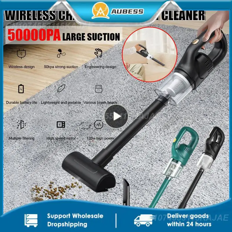 

Portable Wet Dry Vacuum Cleaners Car Mounted Vacuum Cleaner Wireless Hand-held Dust Catcher Dust Remover Intellect Removable