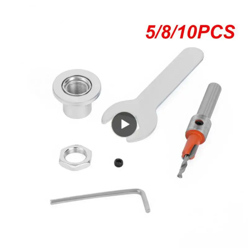 

5/8/10PCS 8/10mm Hole Woodworking Countersink Drill Demolition Milling Cutter Adjustable Drill Bit Tools And Gadgets