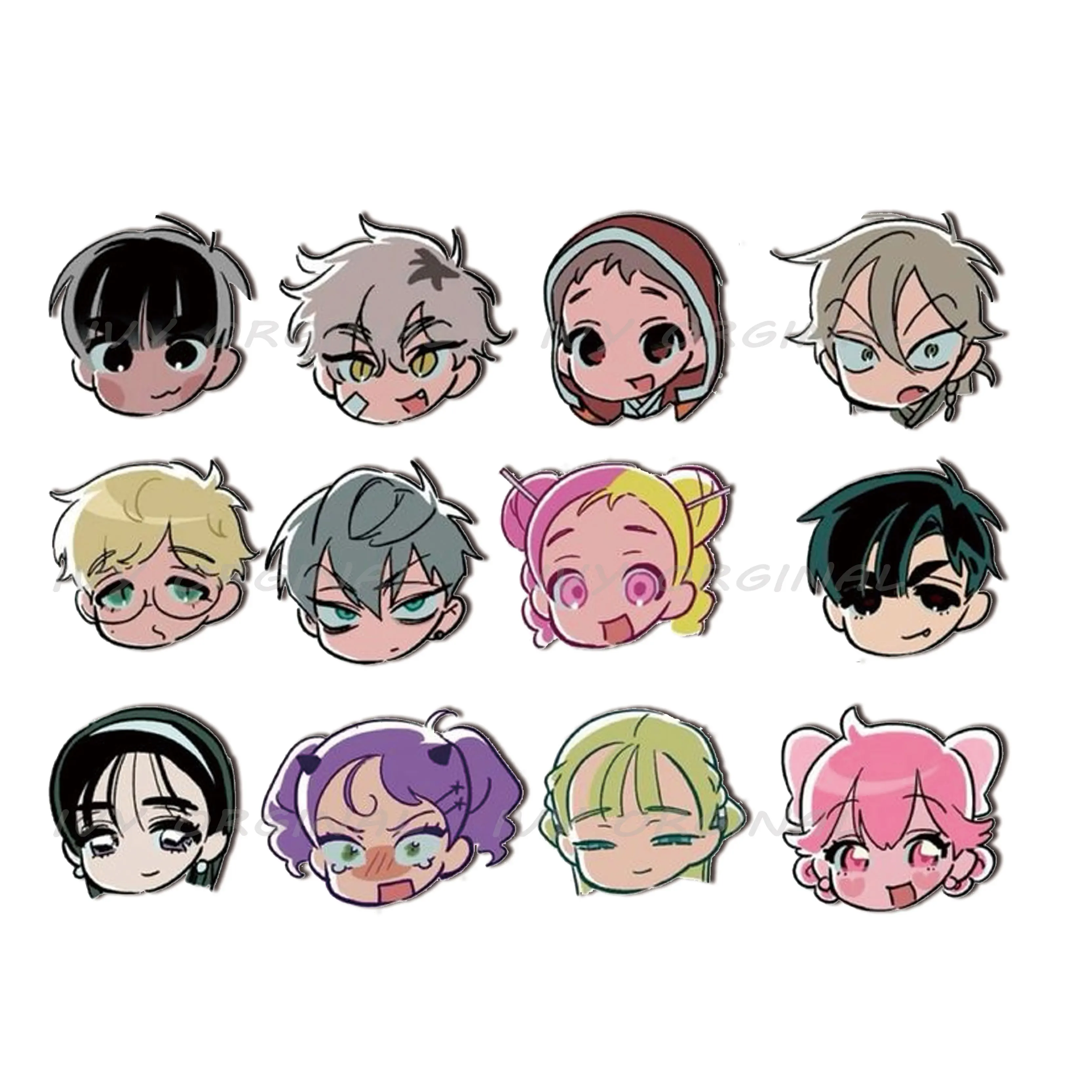 Броши-булавки с изображением инопланетянина для аксессуаров сумка Arcylic Alien Stage IVAN