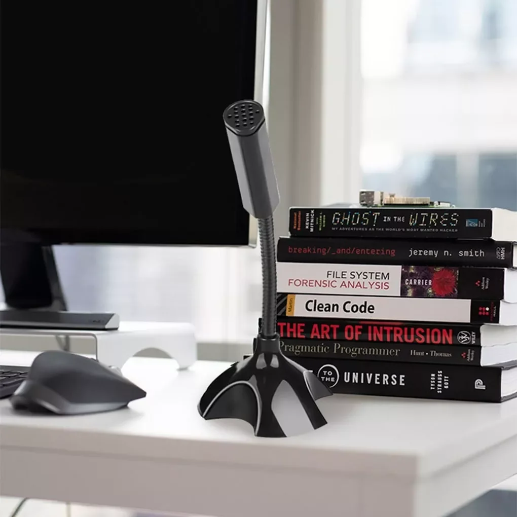 

Desktop USB Microphone Computer Laptop Mini Microphone Flexible Tube Neck Adjustable PC Mic for Live Streaming