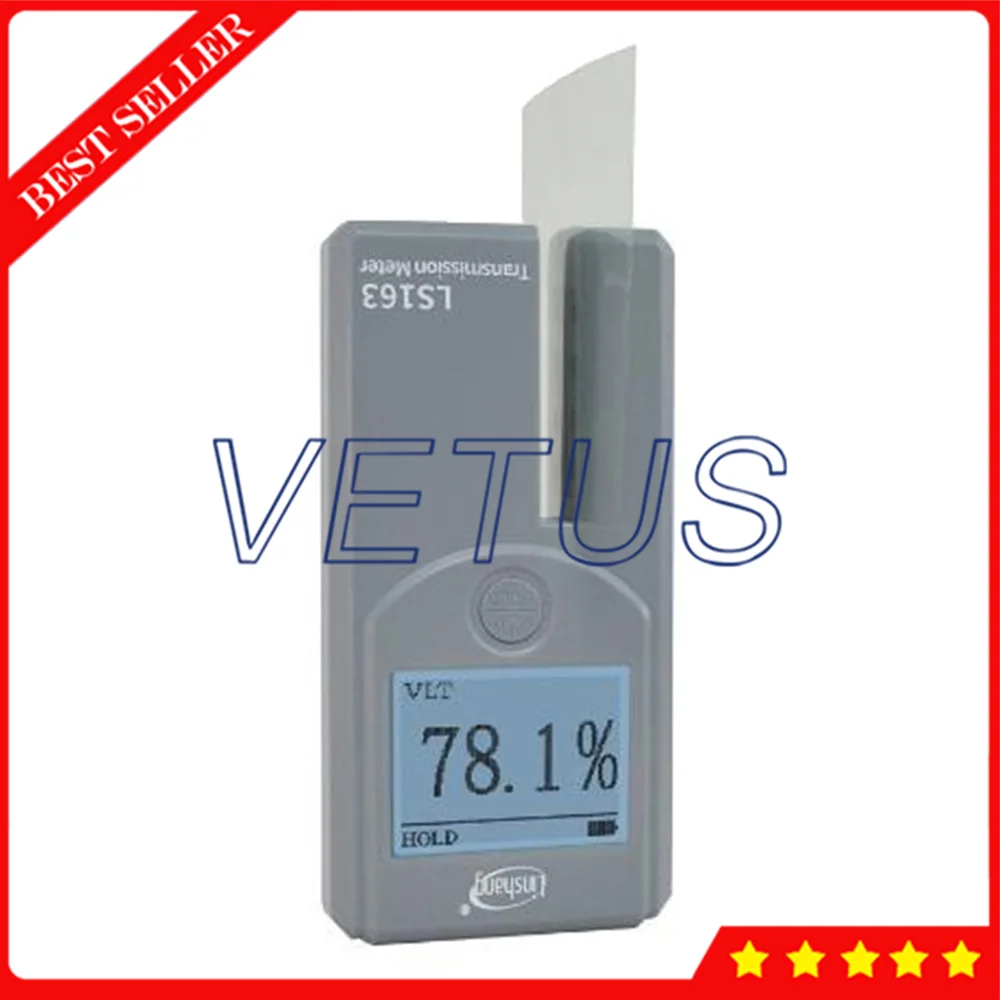 

Solar Film Window Transmission Meter Tester Gauge with Resolution 0.1% Tint UV IR Rejection Rate VLT Tester LS163