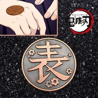 demon slayer copper coins gold tsuyuri kanawo japanese anime peripherals same paragraph metal commemorative coins collection toy