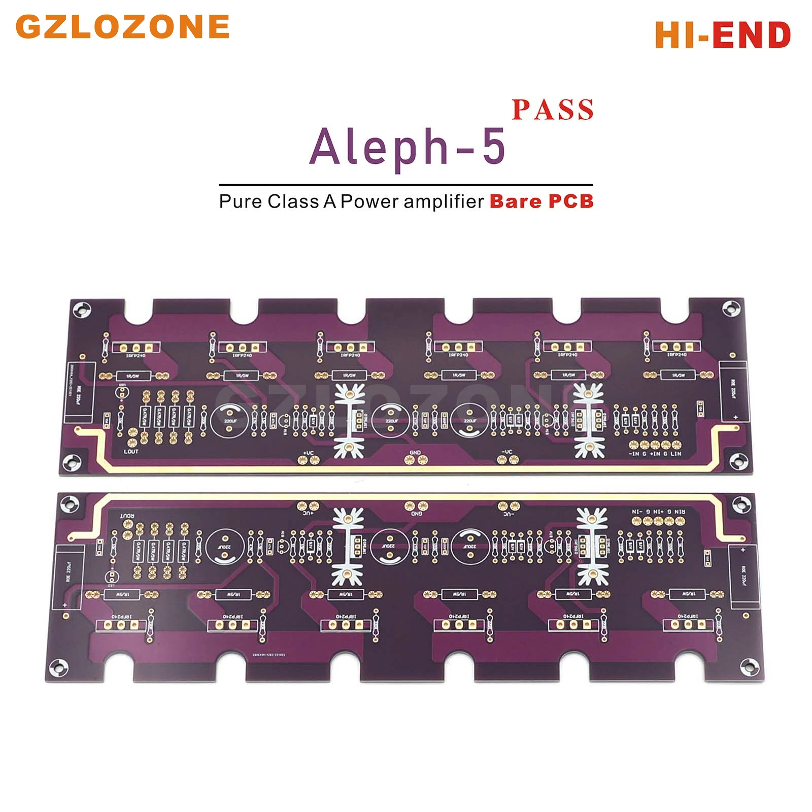 

2-канальный HI-END Purple Gold PASS Aleph-5 FET A5 Pure Class A, усилитель мощности, чистая печатная плата 60 Вт + 60 Вт 8 Ом