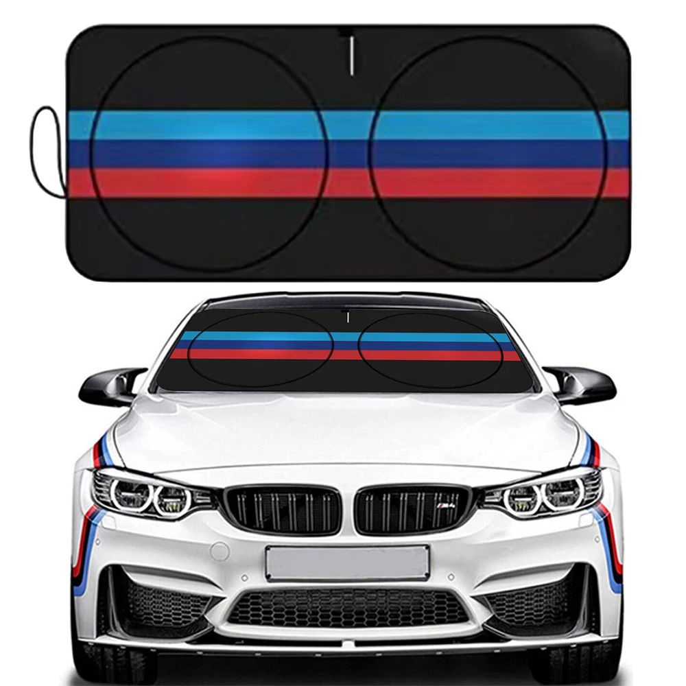 Tri-Color Car Windshield Sunshade Cover Protector Front Window Sun Shade Parasol For BMW X1 X2 X3 X4 X5 X6 I8 1 2 3 4 5 Series