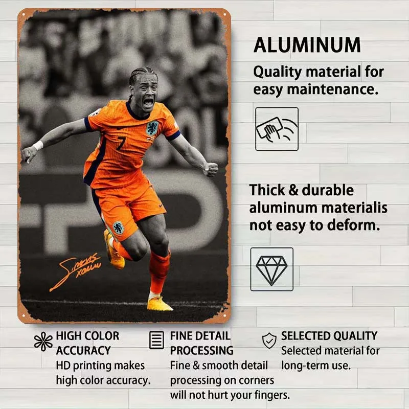 Плакат Xavi Simons спортивная металлическая вывеска в стиле ретро жестяная на заказ