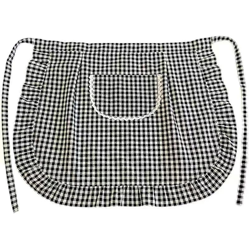 

Хлопковый фартук GCDHome клетчатый