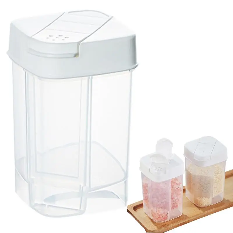 

Seasoning Bottles With Lids Transparent PP Spice Jars Bottles Containers Square Seasoning Bottle Spice Containers For Kitchen