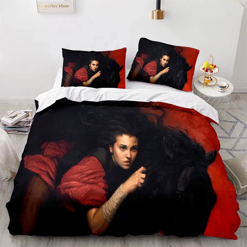 

Twin Full Queen King Size Men/women Bed Set Aldult Kid Bedroom Duvetcover Sets 3D Print 033 Horse Bedding Set Single