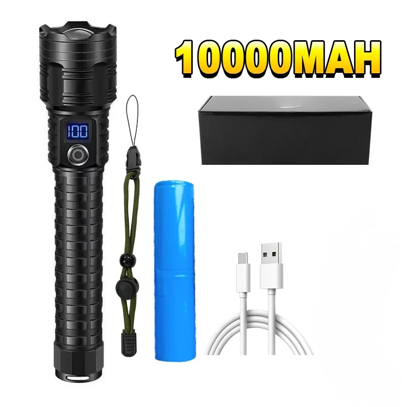 

Тактический фонарь 1000000 LM, белый