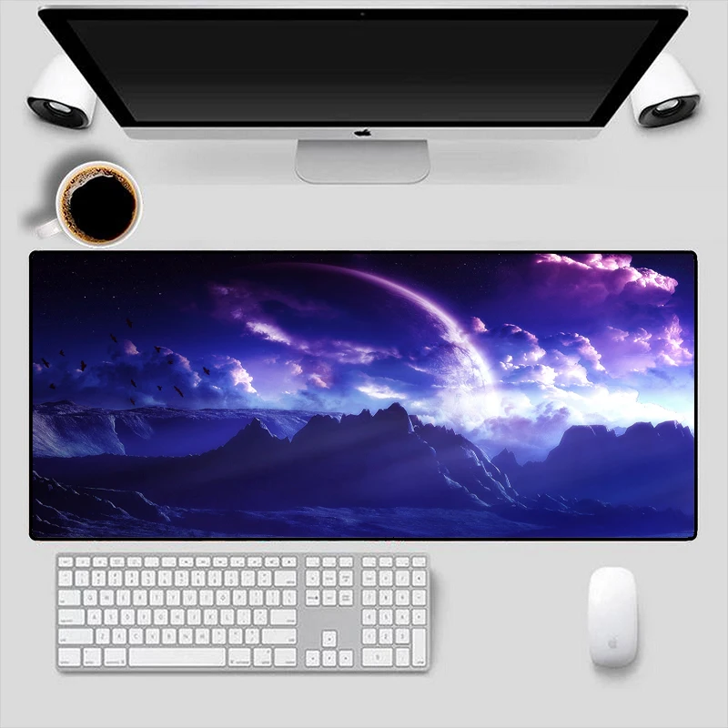 

Большой Настольный коврик для мыши с рисунком планеты XXL, Настольный коврик для мыши для ноутбука, настольные аксессуары для ноутбука, насто...