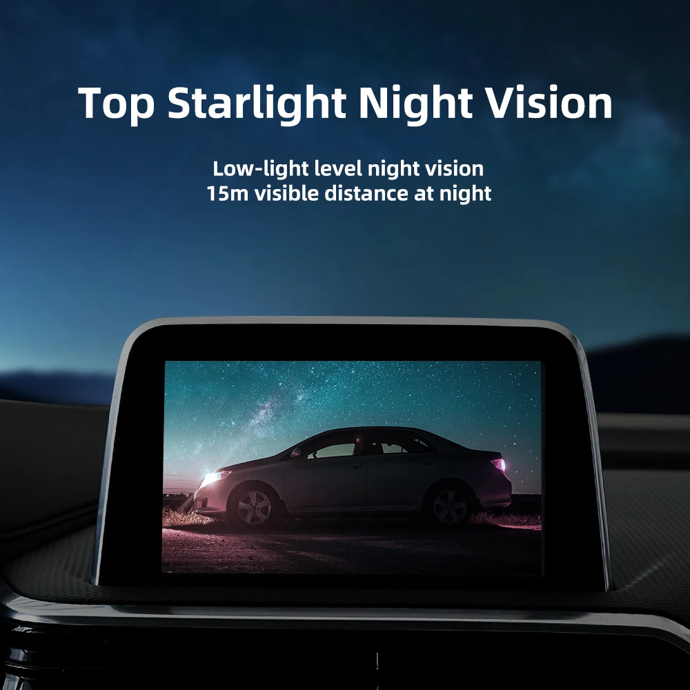 CVBS to AHD 1920x1080P or 720P Car Rear View Camera 170° Fisheye Golden Lens Full HD Night Vision Vehicle Reversing