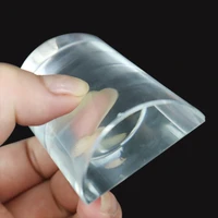 wholesale beauty eyelash without scale semicircular crystal glass glue gasket grafting eyelash tool glass gasket