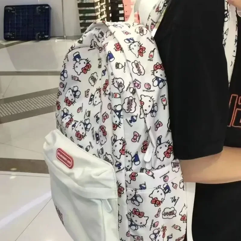 Sanrio Hello Kitty милый рюкзак с героями мультфильмов легкий школьный комиксами большой