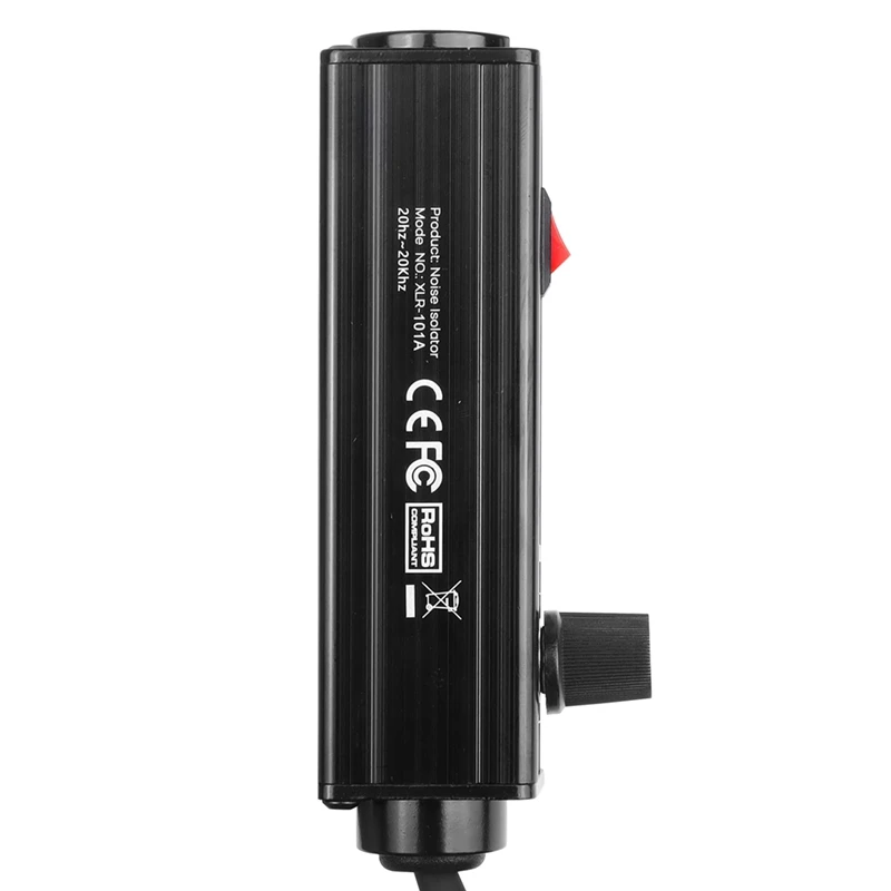 Stereo Ground Loop Isolator 3.5Mm To XLR Audio Noise Suppressor For PC Mixer
