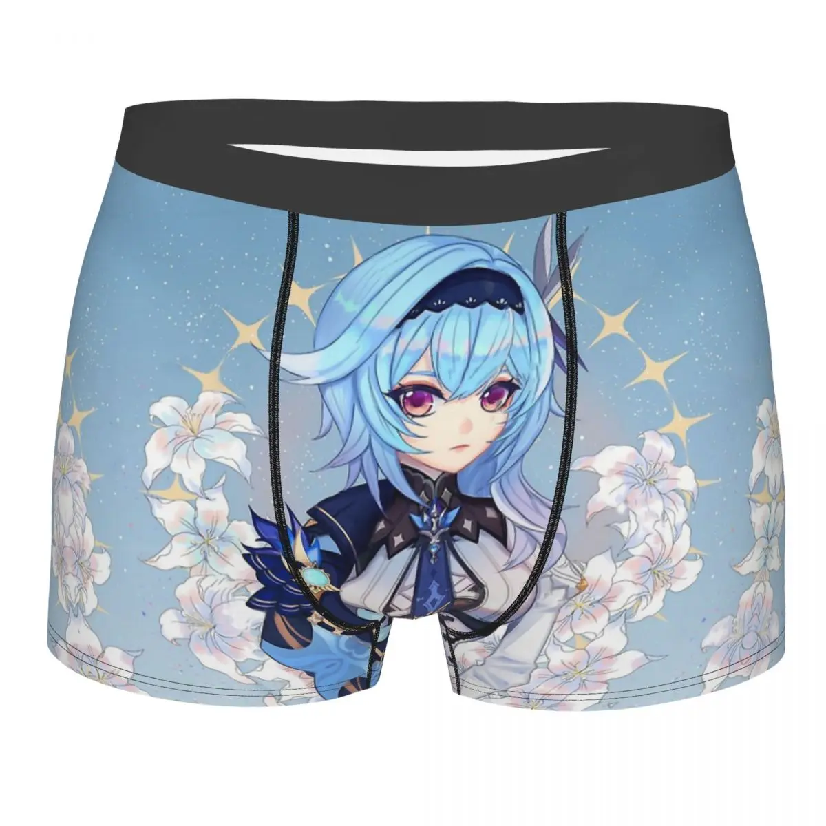 

Holy Eula Genshin Impact Mobile Game Underpants Cotton Panties Man Underwear Print Shorts Boxer Briefs