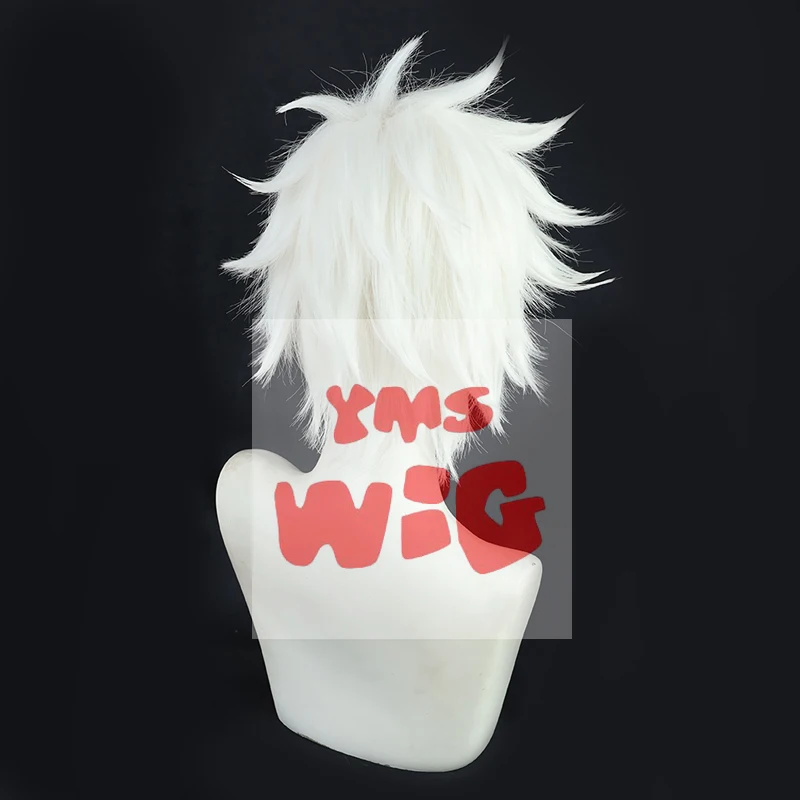 Аниме Limit DEVIL GAME Time Agent Luguang Косплей Парик Стилизованный Короткий Серебристо-Белый