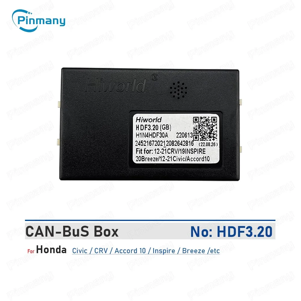 

Автомобильный радиоприемник Pinmany CAN Bus декодер Hiworld HDF3 20-контактный 16-контактный черный ящик для Honda Civic CRV Inspire Breeze Accord