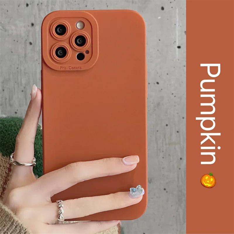 

Original Liquid Silicone Phone Case For iPhone 11 12 13 Pro Max X 7 8 Plus SE XR XS Camera Lens Shockproof Protection Back Cover