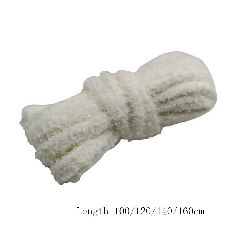 New Cute Hairy Soft Pink White Black Shoelace 100cm/120cm/140cm/160cm Women Men High-top Canvas Flat Shoes Laces Accessories