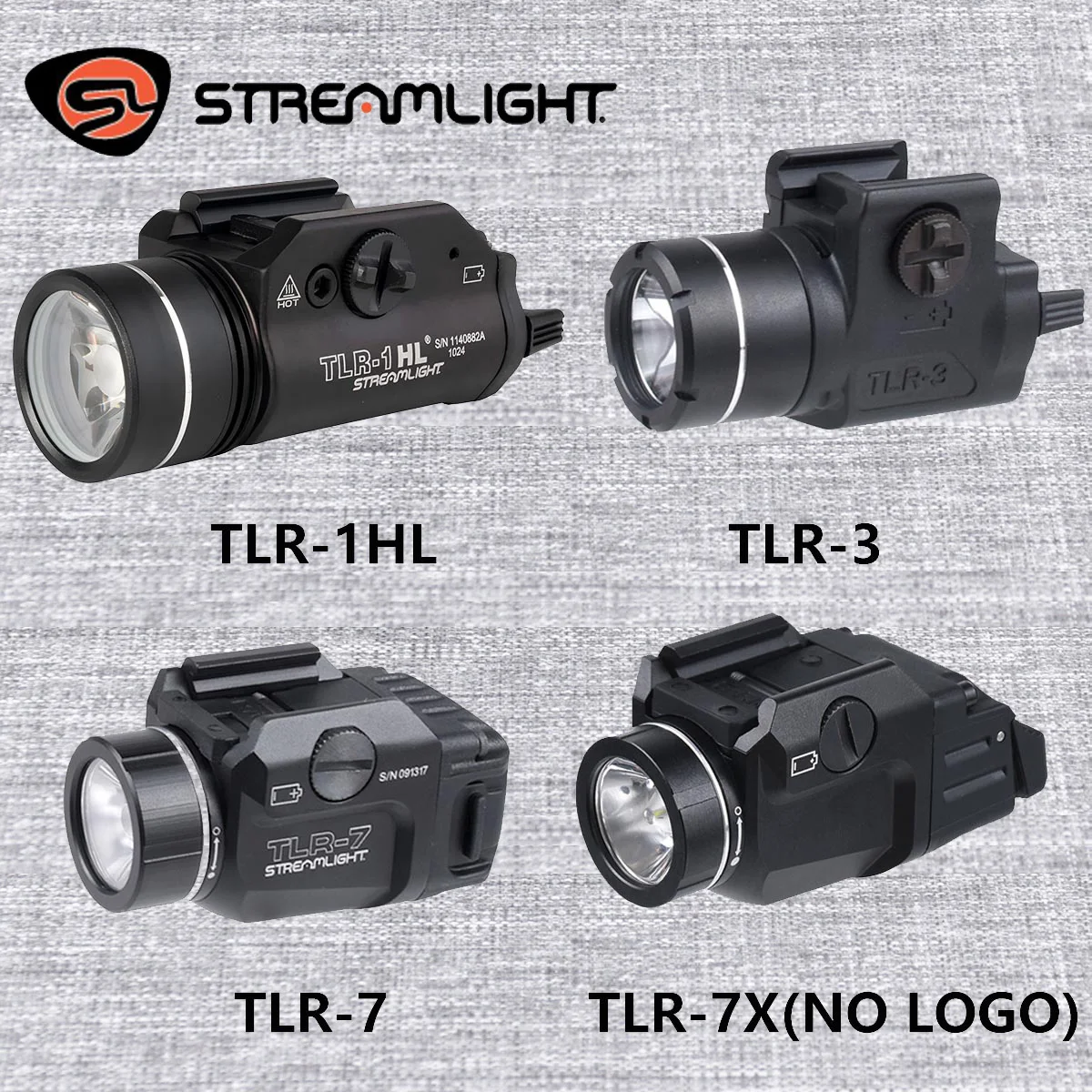Фото Фонарь Streamlight TLR TLR-1 TLR-1HL TLR-3 TLR-7 TLR-7X Surefire X300 ULTRA для пистолетов и оружия, фонарик для Glock 17 №3