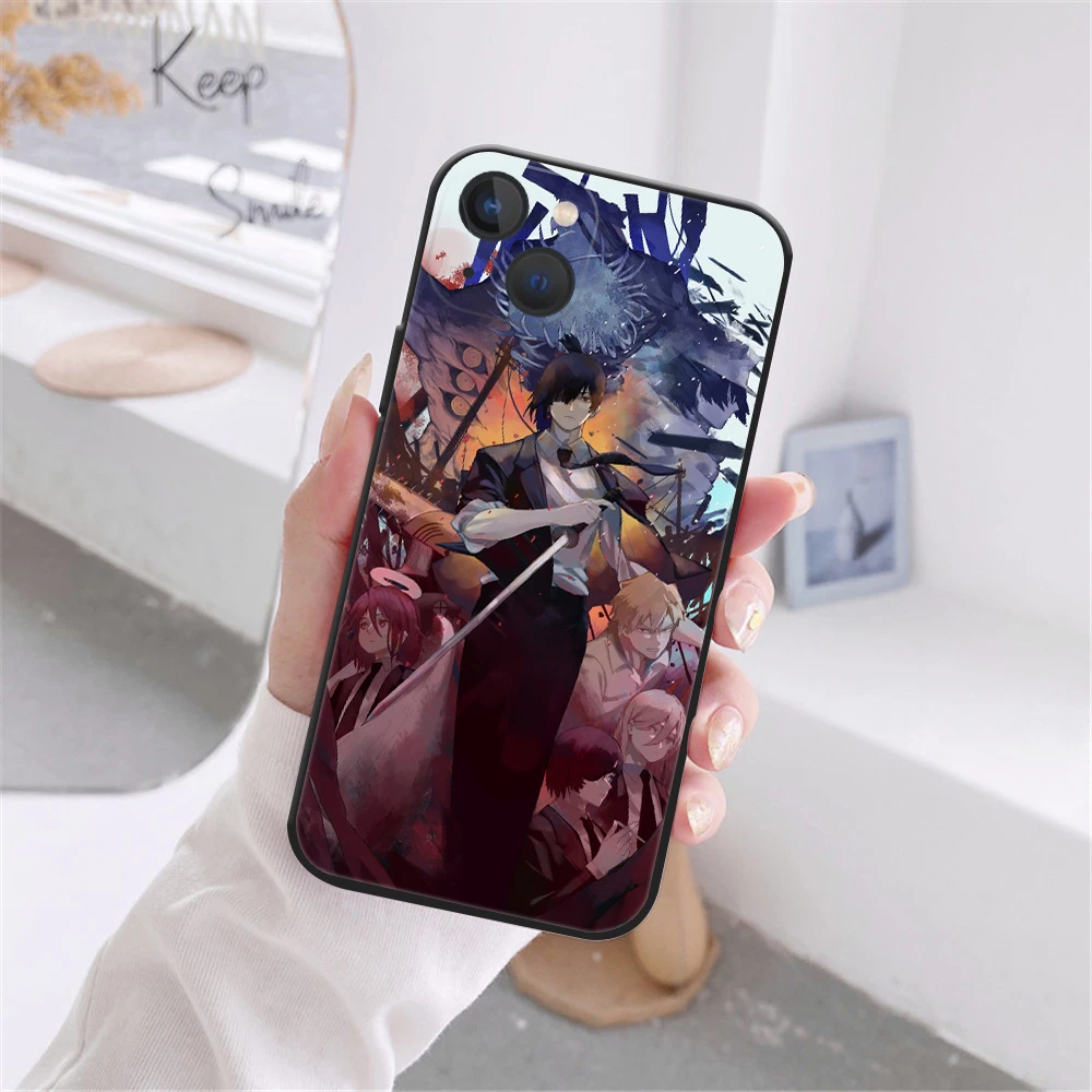 

Hot Cool Luxury Anime Black Soft Silicone Anti-fall Case Suitable for IPhone 11 12 13 14 Pro Max X XR XSMAX 8 7 Plus12 13Mini