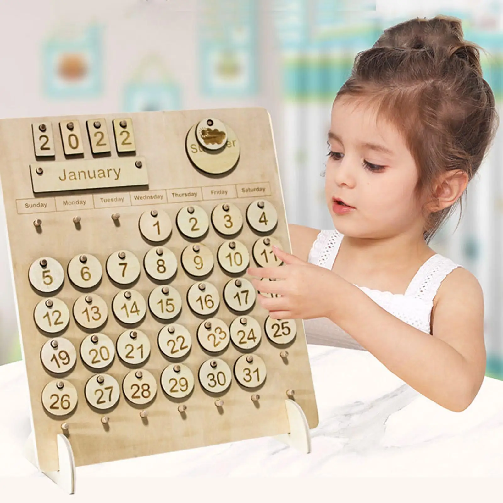 

Kids Learning Calendar Learning Educational for Children Boys Girls Toddler