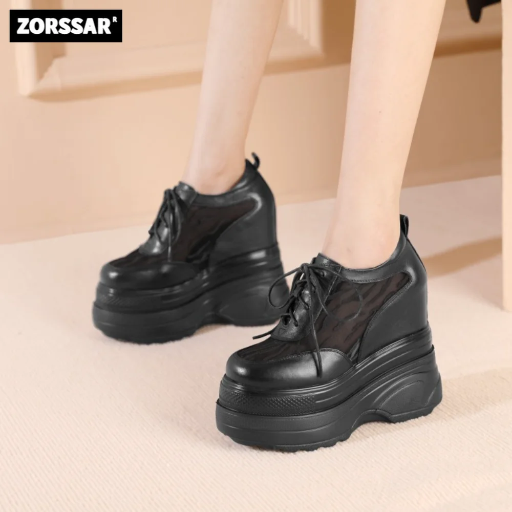 

Women's Wedge Sneakers Summer Fashion Breathable High Heels Ladies Casual Shoes Vulcanize Women Platform Shoe Female Spring 2023