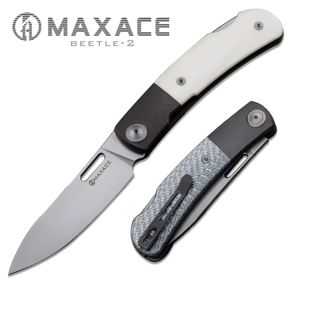 Maxace Beetle-2 0 CPM-MAGNACUT складной нож с костной инкрустацией тактический для выживания