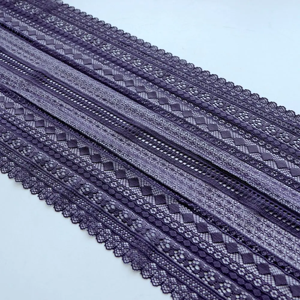 2YDS 16 см Широкий темно-Золотой Цветочный вышитый эластичный кружевной отделкой