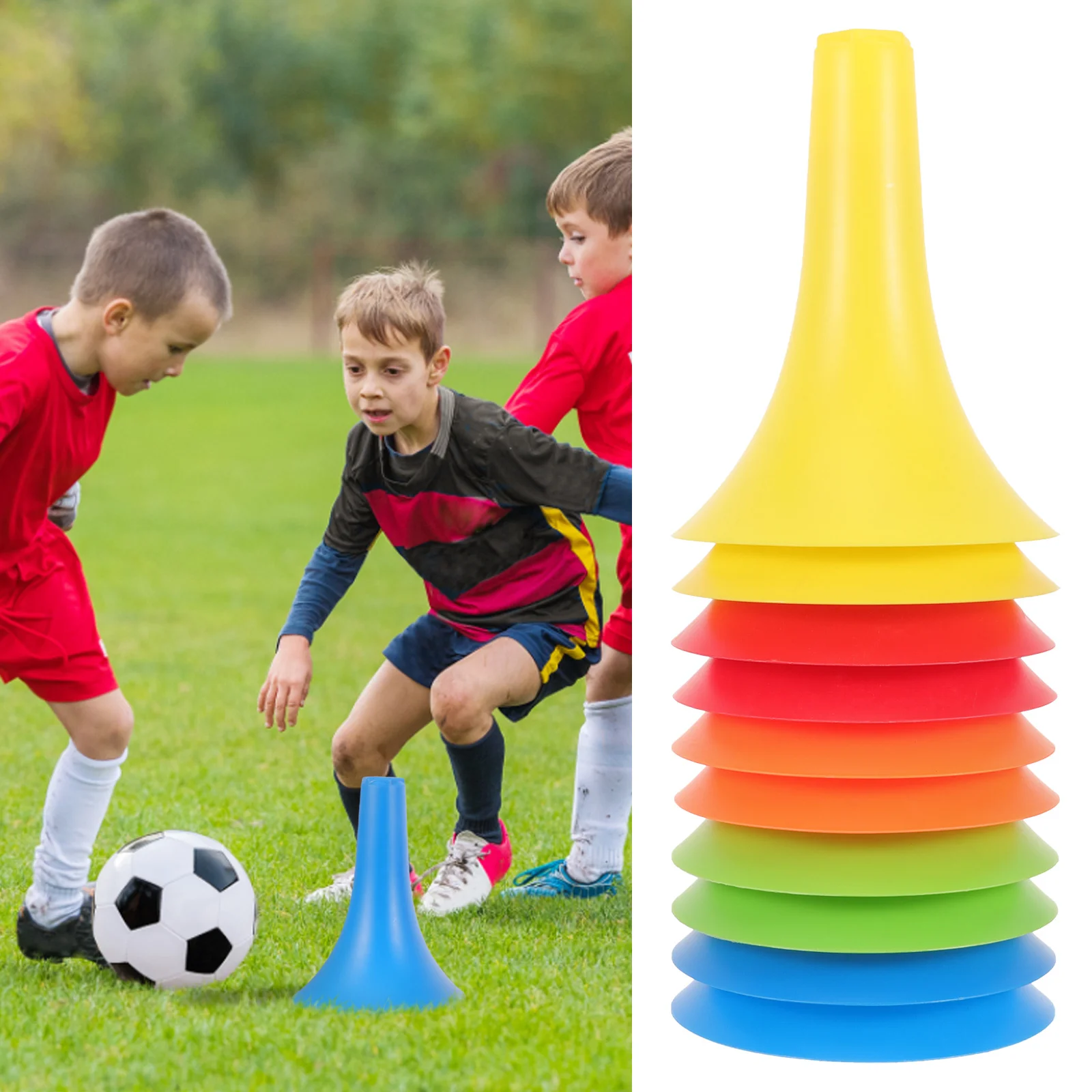 

10 шт., конусы для занятий спортом