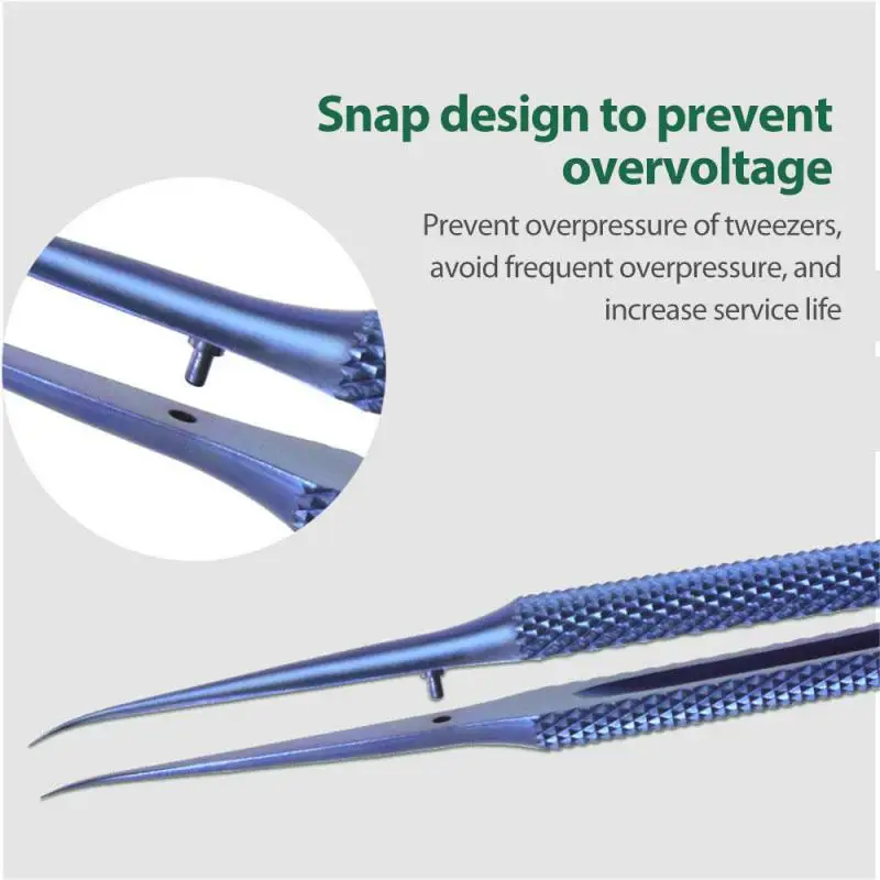 

Titanium Alloy Tweezers Fingerprint Flying Line Mobile Phone Repair Fine Tip 0.15mm Anti-magnetization Microscope Fixture