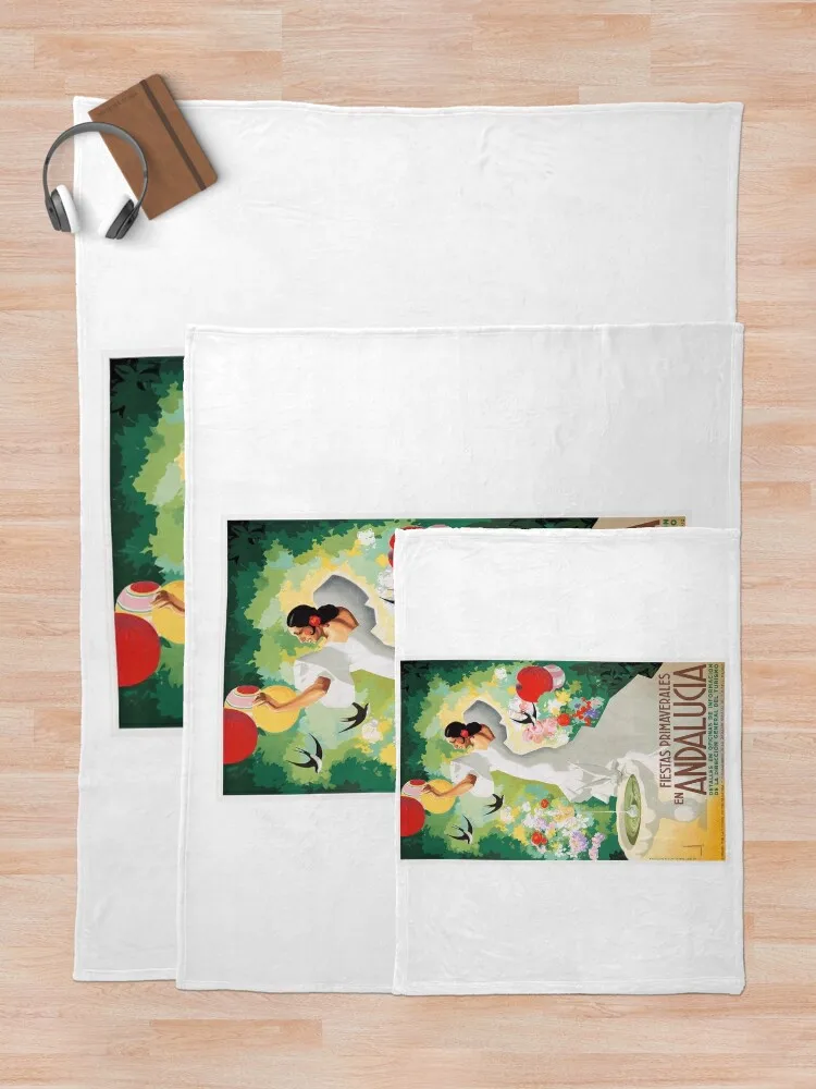 Плакат с постером и плакатом ИСПАНИЯ Andalucia 1941 года тяжелое одеяло для сна мягкие