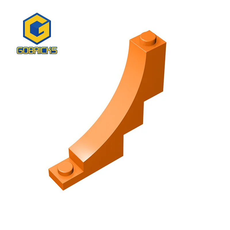 Gobrick высокотехнологичные изогнутые строительные блоки, 10 шт., 30099 дюйма, 1x5x4, комплект сменных деталей, игрушки для детей