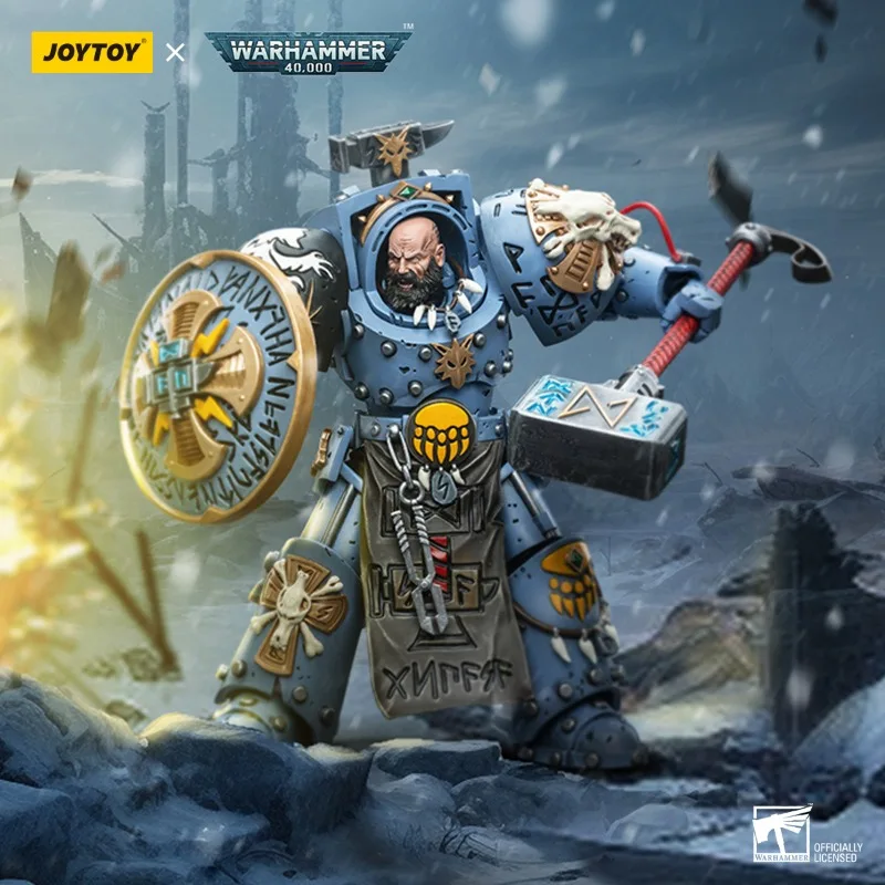 Фигурка оригинальная JOYTOY подлинный Warhammer 40K Космический Волк агак камень кулак 1/18