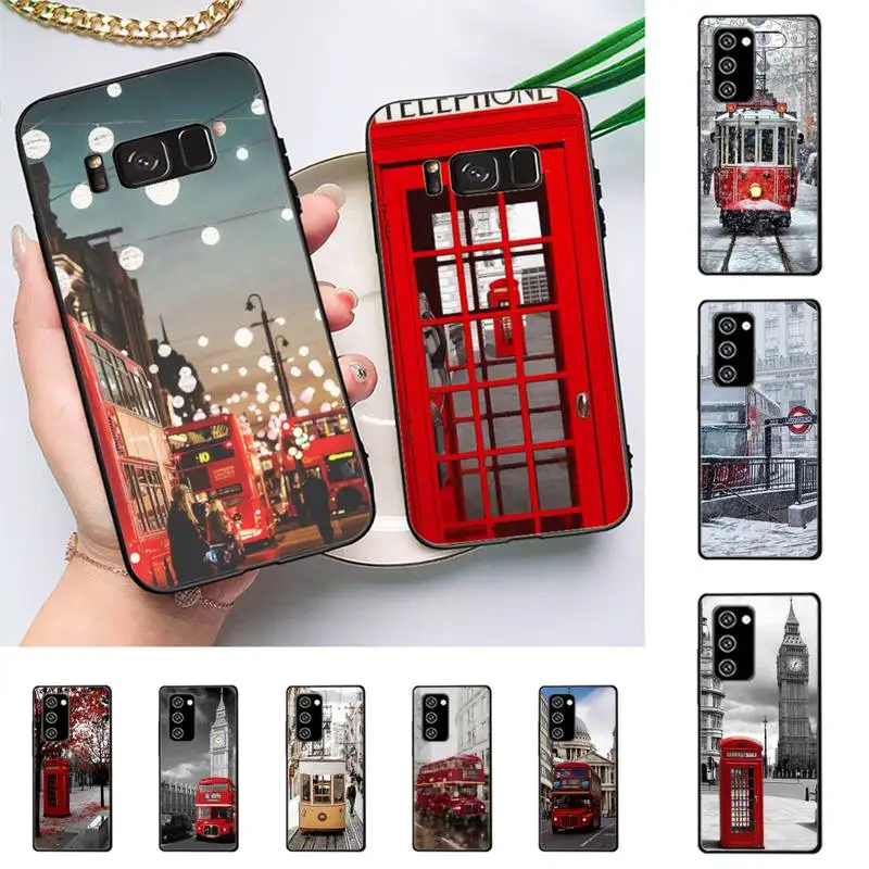 

london bus england Phone Case for Samsung A51 A30s A52 A71 A12 for Huawei Honor 10i for OPPO vivo Y11 cover