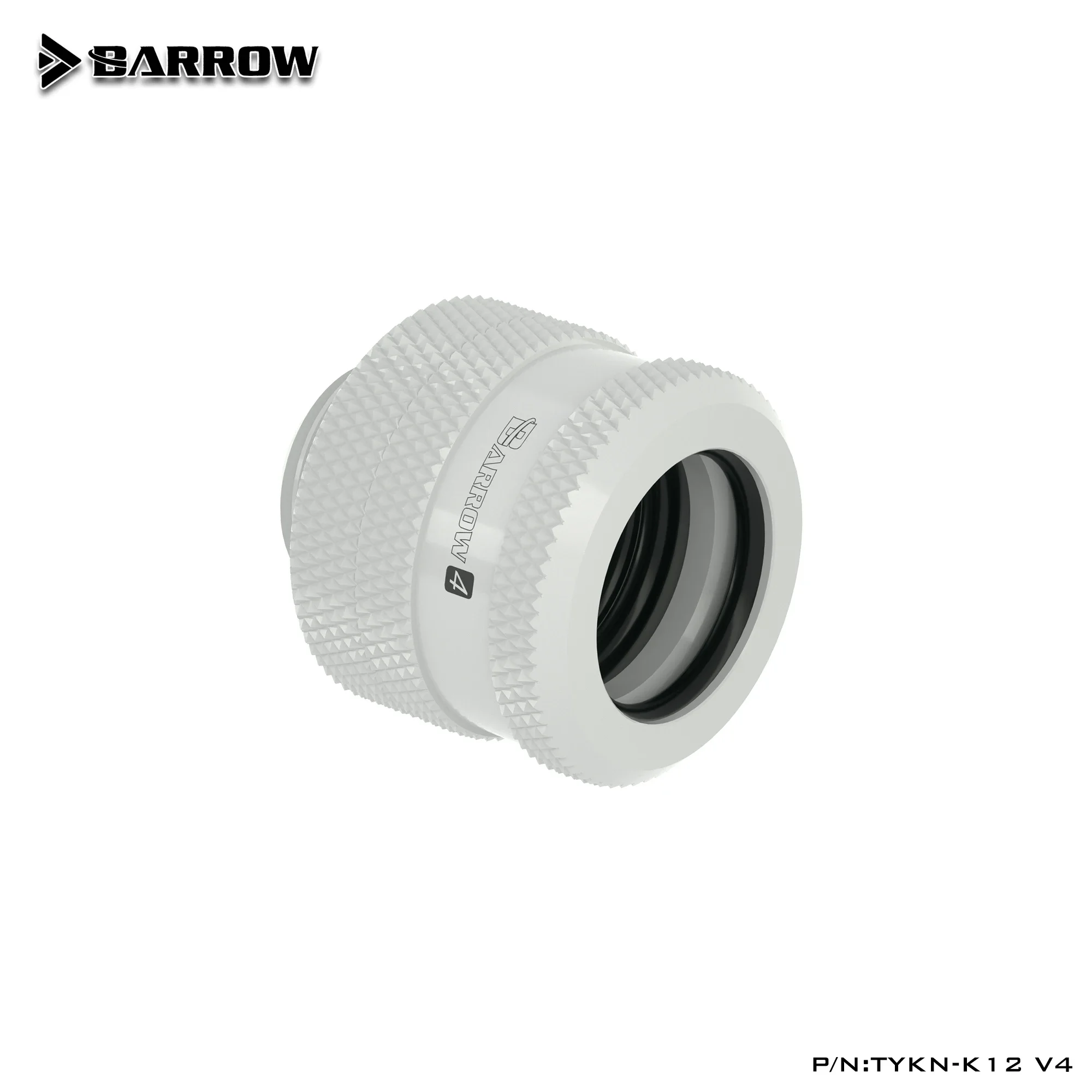 Фото Соединитель BARROW G1/4'' с ручной компрессией для трубок OD12/14/16мм из TEPG акрила, металлический коннектор для водяного охлаждения TYKN-K12 V4 №3