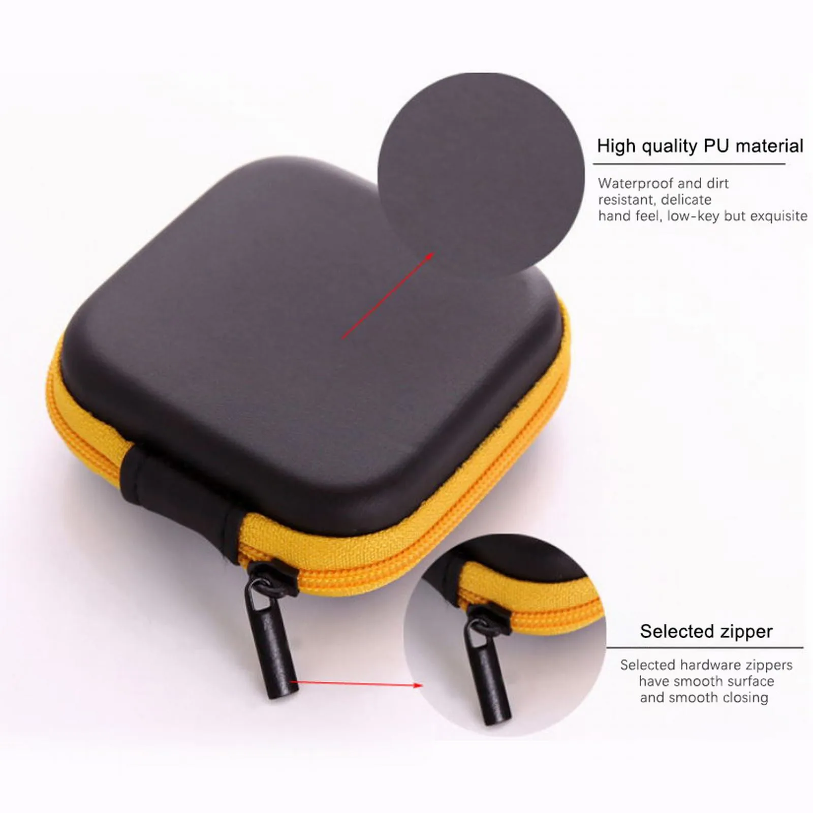 USB-чехол для наушников Жесткий Чехол сумка ключей монет водонепроницаемый футляр