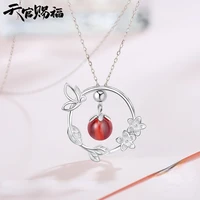 anime props cosplay tian guan ci fu tgcf hua cheng xie lian red bead necklace women jewelry accessories pendant birthday gifts