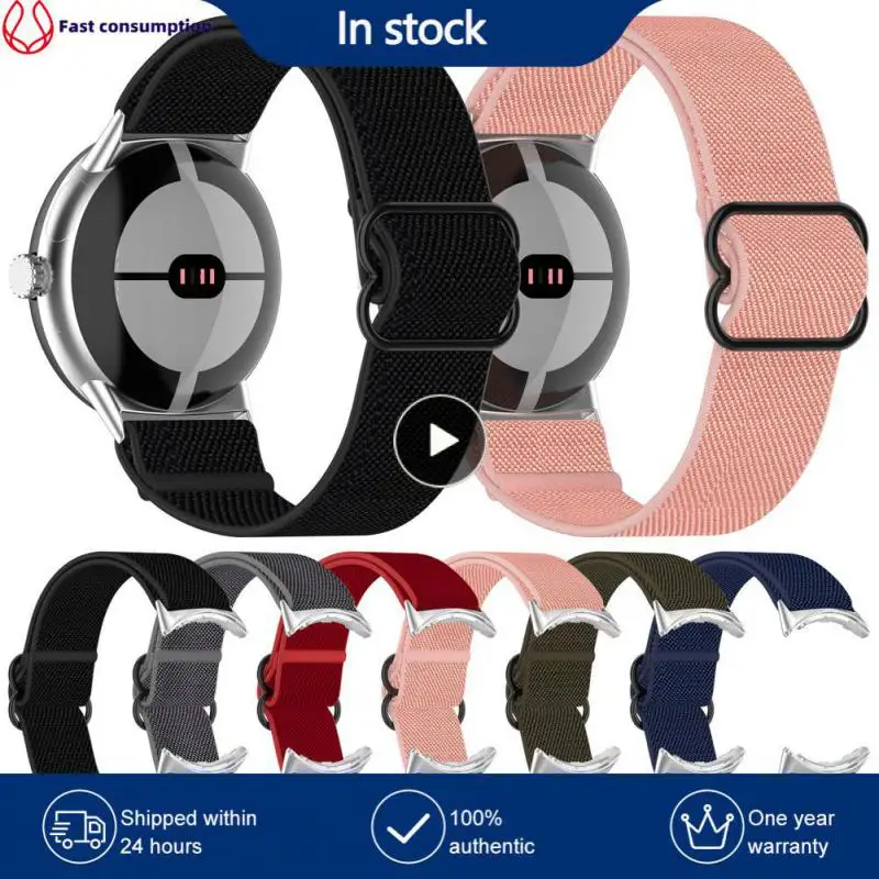 

For Google Pixel Watch Strap Accessories Elastic Nylon Watchband Watch Strap Replacement Sport Strap Watch Accessories Watchband