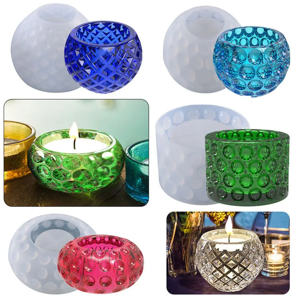 

Candle Cup Flowerpot Silicone Mould Crystal Resin Tray Mold Succulent Flower Pot Epoxy Resin Mold Candle Holder Mold