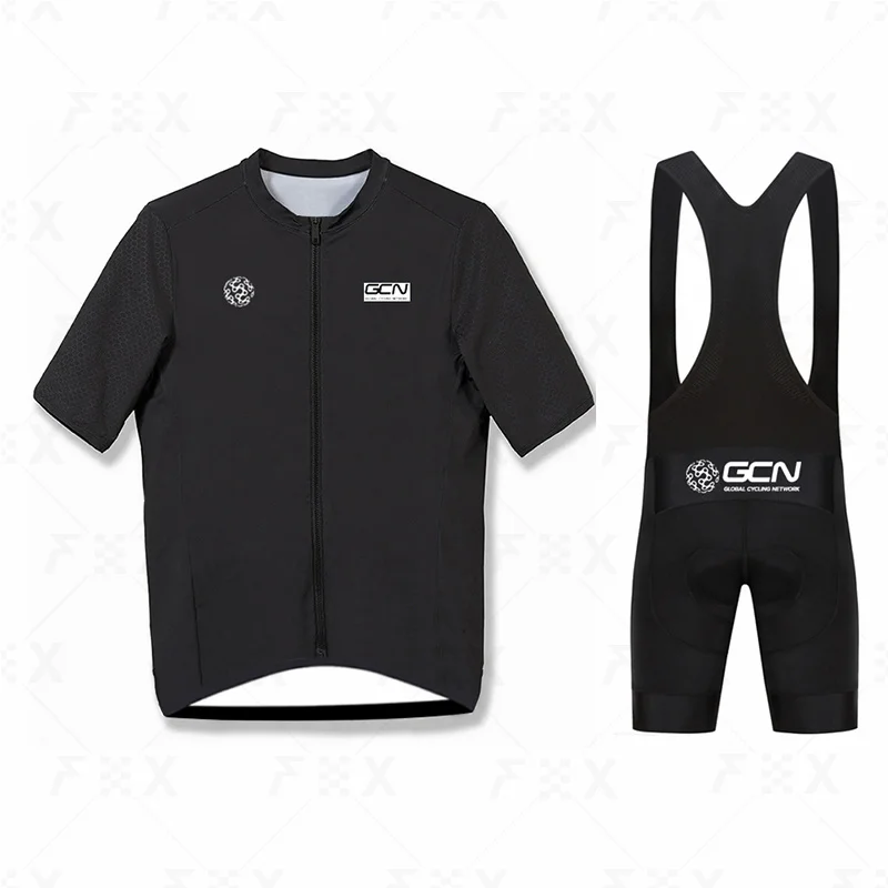 

2022 GCN Summer team Short Sleeve Men's Cycling Jersey Bib Shorts Set Clothes Ropa Ciclismo Bicycle Clothing kits19D gel Pad