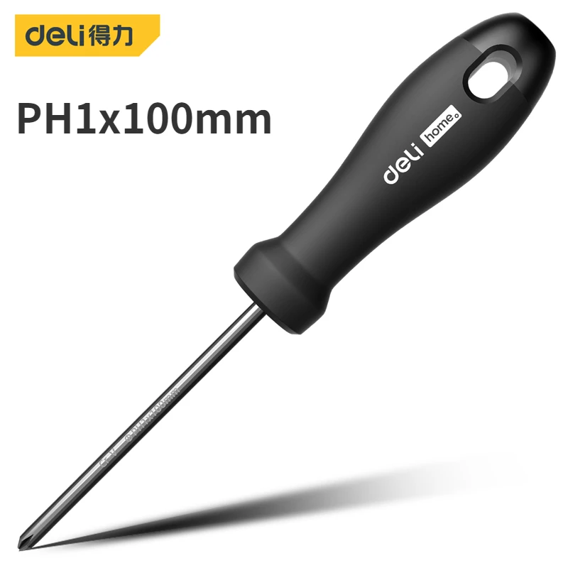 

Шлицевая отвертка Deli 3-6 мм PH0 PH1 PH2 Phillips отвертки с черной ручкой магнитная отвертка для домашнего ремонта ручные инструменты