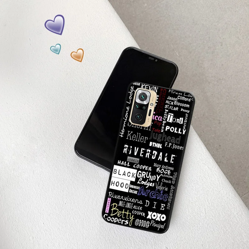 Черный матовый чехол для телефона Redmi K60 K50 K40 Note8 7 Xiaomi Mi 11 11T 10 T Note Lite Riverdale South Side