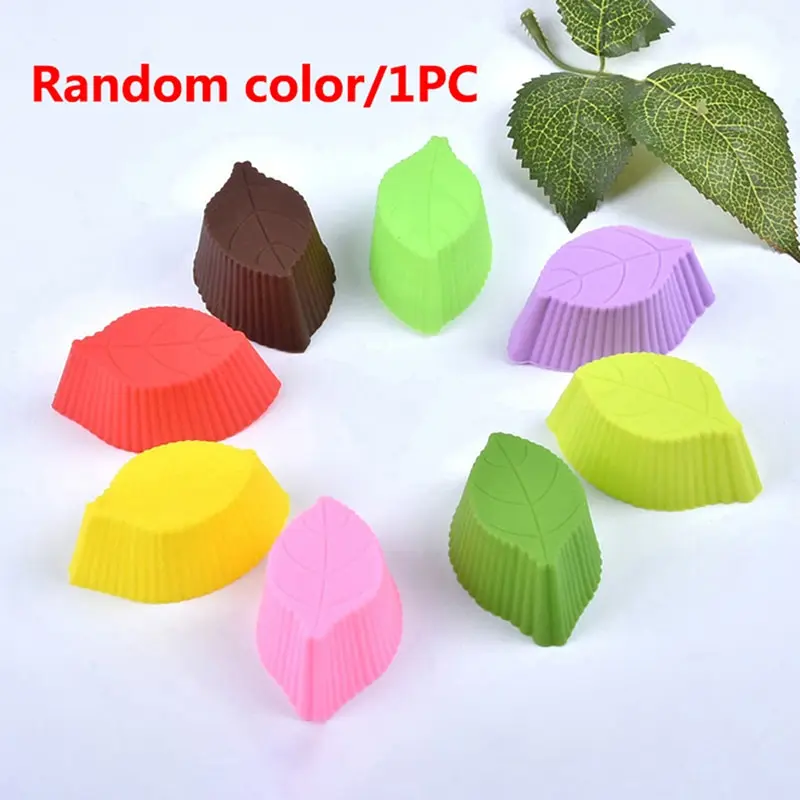 

1PC DIY Silicone Leaves Cake Mold Muffin Chocolate Biscuit Cupcake Baking Tool Home Kitchen Baking Supplies