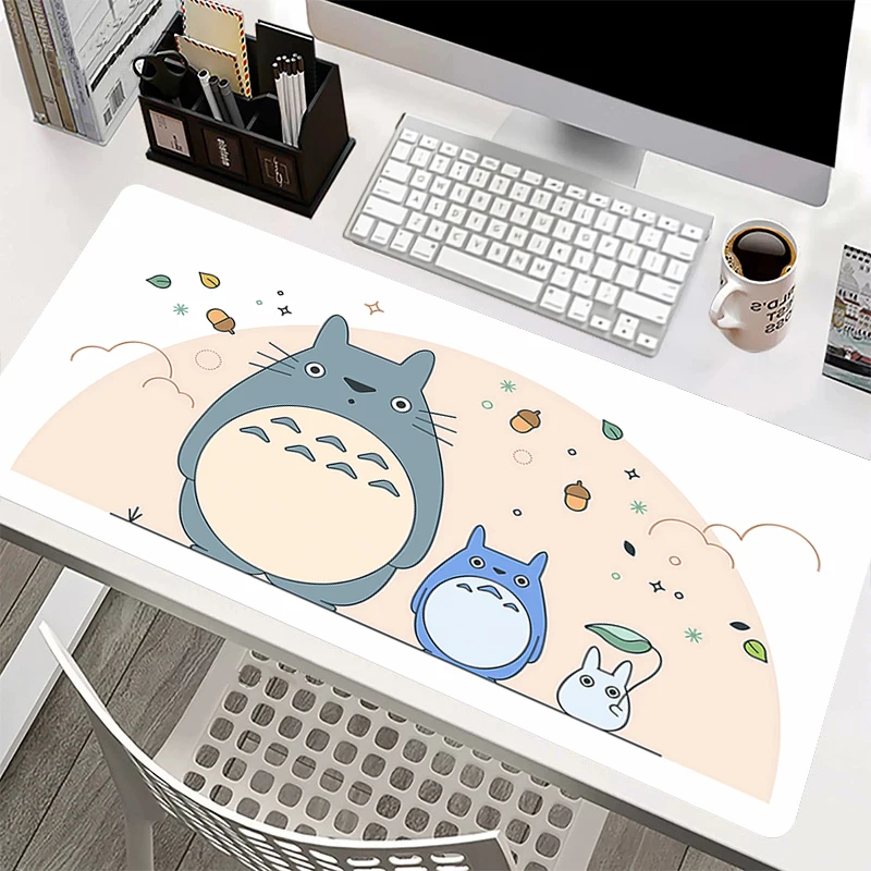 

Маленький коврик для мыши в стиле аниме Totoro, игровой коврик для клавиатуры, коврик для мыши, компьютерные аксессуары, коврики для настольного компьютера