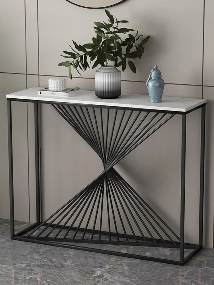 Современный минималистичный мраморный коридор гостиная украшение стеллаж для