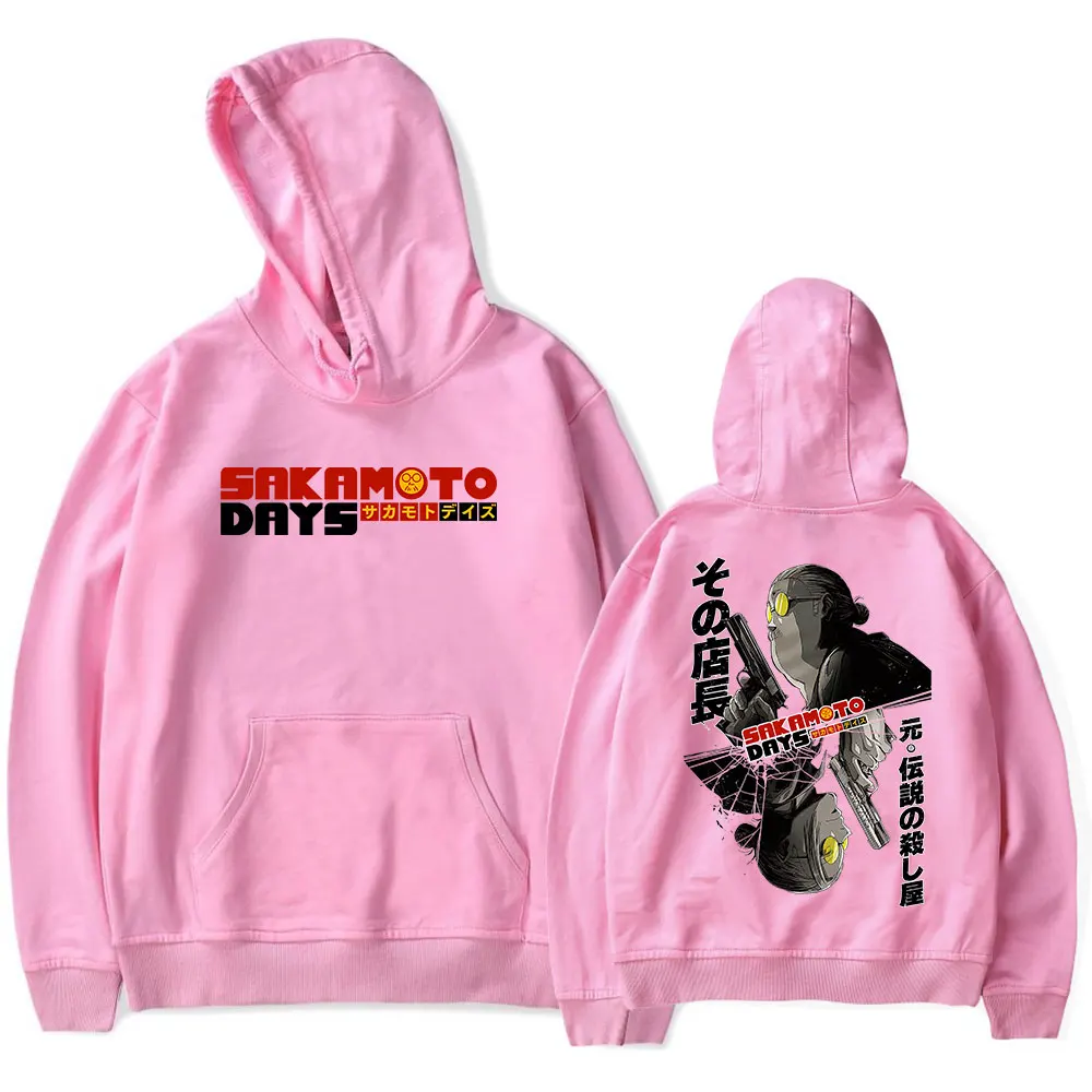 Аниме Sakamoto Days Таро Сакамото Винтаж 90-х годов Толстовка унисекс Harajuku Хип-хоп